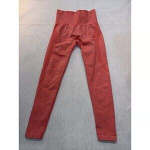 NVGTN Womens Activewear Leggings Size S Salmon/ Coral Sculpting Stretch EUC